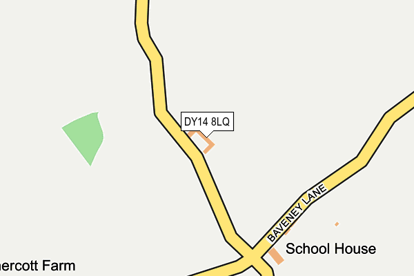DY14 8LQ map - OS OpenMap – Local (Ordnance Survey)