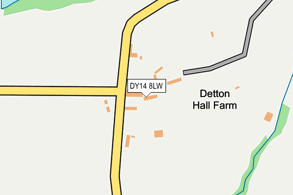 DY14 8LW map - OS OpenMap – Local (Ordnance Survey)