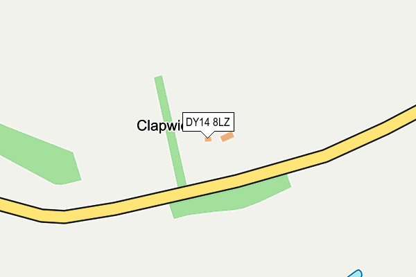 DY14 8LZ map - OS OpenMap – Local (Ordnance Survey)