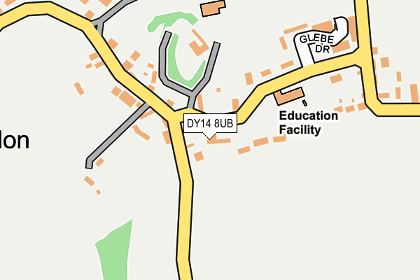 DY14 8UB map - OS OpenMap – Local (Ordnance Survey) DY14 8UB map - OS OpenMap – Local (Ordnance Survey)