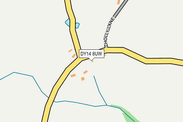 DY14 8UW map - OS OpenMap – Local (Ordnance Survey) DY14 8UW map - OS OpenMap – Local (Ordnance Survey)