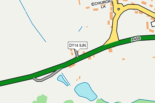 DY14 9JN map - OS OpenMap – Local (Ordnance Survey)
