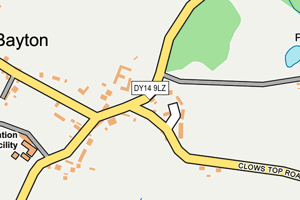 DY14 9LZ map - OS OpenMap – Local (Ordnance Survey) DY14 9LZ map - OS OpenMap – Local (Ordnance Survey)