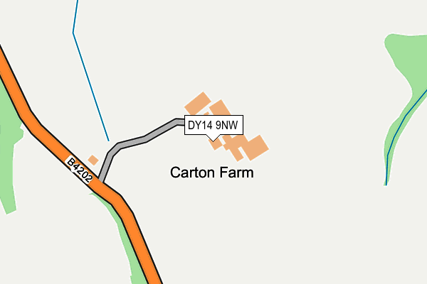 DY14 9NW map - OS OpenMap – Local (Ordnance Survey) DY14 9NW map - OS OpenMap – Local (Ordnance Survey)