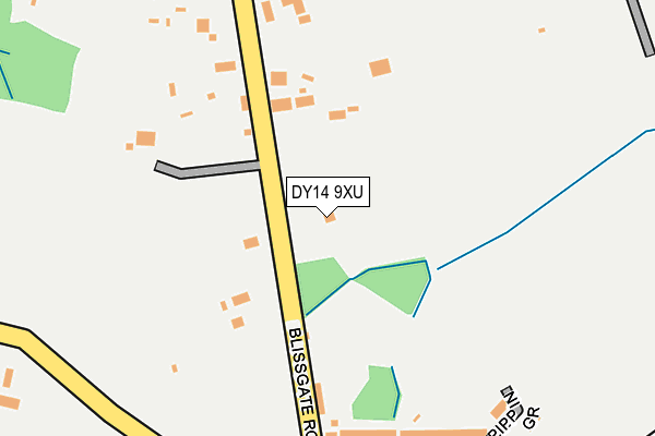 DY14 9XU map - OS OpenMap – Local (Ordnance Survey) DY14 9XU map - OS OpenMap – Local (Ordnance Survey)