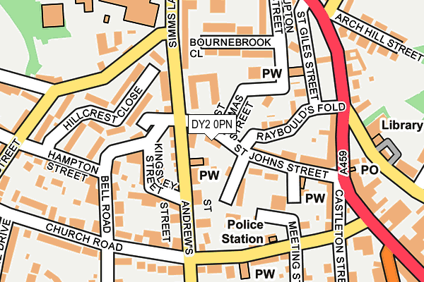 DY2 0PN map - OS OpenMap – Local (Ordnance Survey) DY2 0PN map - OS OpenMap – Local (Ordnance Survey)