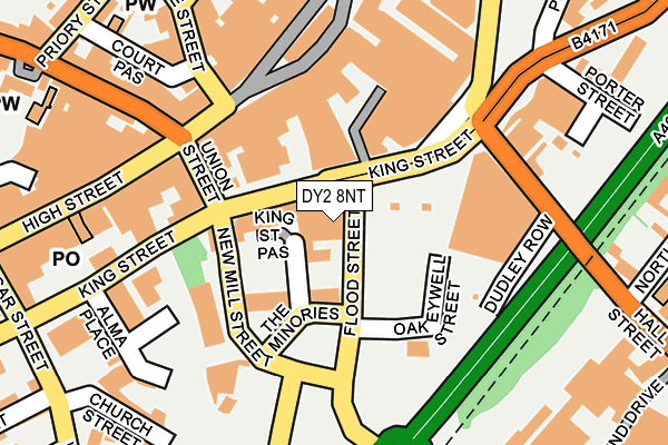 DY2 8NT map - OS OpenMap – Local (Ordnance Survey)
