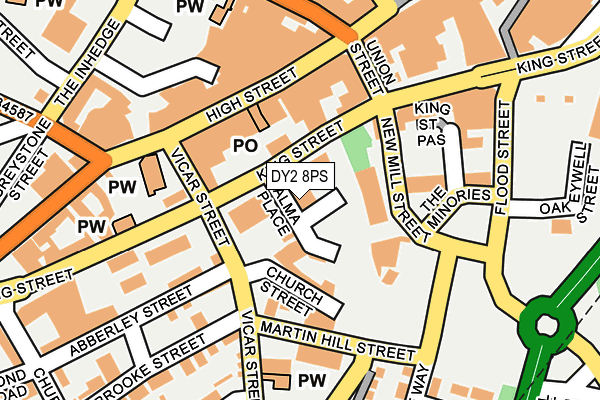 DY2 8PS map - OS OpenMap – Local (Ordnance Survey) DY2 8PS map - OS OpenMap – Local (Ordnance Survey)