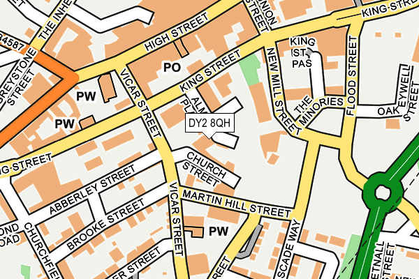 DY2 8QH map - OS OpenMap – Local (Ordnance Survey) DY2 8QH map - OS OpenMap – Local (Ordnance Survey)