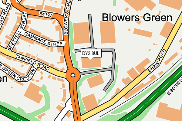 DY2 8UL map - OS OpenMap – Local (Ordnance Survey) DY2 8UL map - OS OpenMap – Local (Ordnance Survey)