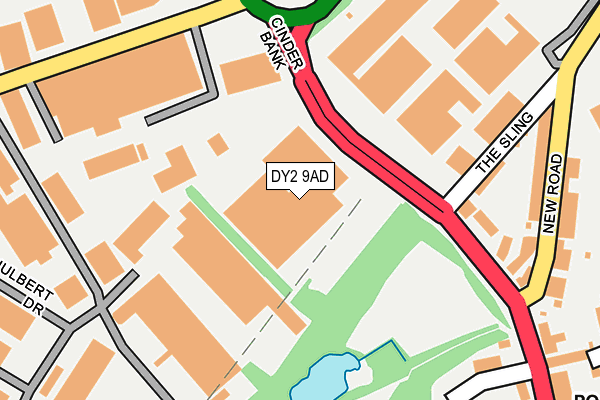 DY2 9AD map - OS OpenMap – Local (Ordnance Survey) DY2 9AD map - OS OpenMap – Local (Ordnance Survey)