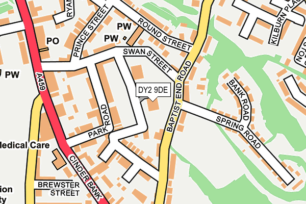 DY2 9DE map - OS OpenMap – Local (Ordnance Survey) DY2 9DE map - OS OpenMap – Local (Ordnance Survey)
