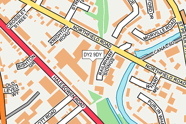 DY2 9DY map - OS OpenMap – Local (Ordnance Survey) DY2 9DY map - OS OpenMap – Local (Ordnance Survey)