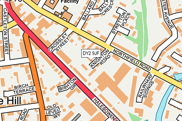 DY2 9JF map - OS OpenMap – Local (Ordnance Survey) DY2 9JF map - OS OpenMap – Local (Ordnance Survey)