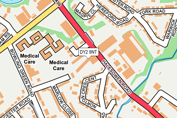 DY2 9NT map - OS OpenMap – Local (Ordnance Survey) DY2 9NT map - OS OpenMap – Local (Ordnance Survey)