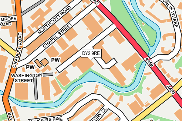DY2 9RE map - OS OpenMap – Local (Ordnance Survey) DY2 9RE map - OS OpenMap – Local (Ordnance Survey)