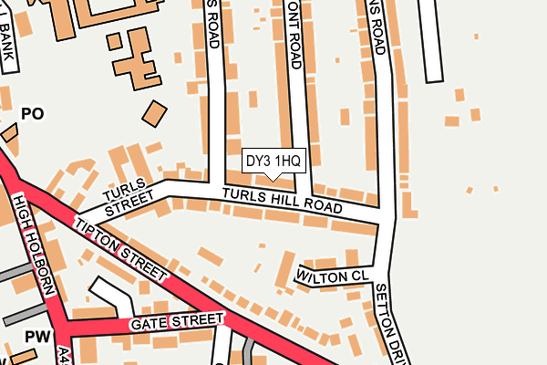 DY3 1HQ map - OS OpenMap – Local (Ordnance Survey) DY3 1HQ map - OS OpenMap – Local (Ordnance Survey)