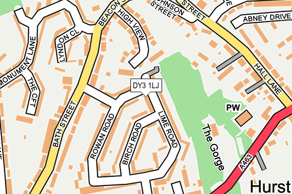 DY3 1LJ map - OS OpenMap – Local (Ordnance Survey) DY3 1LJ map - OS OpenMap – Local (Ordnance Survey)