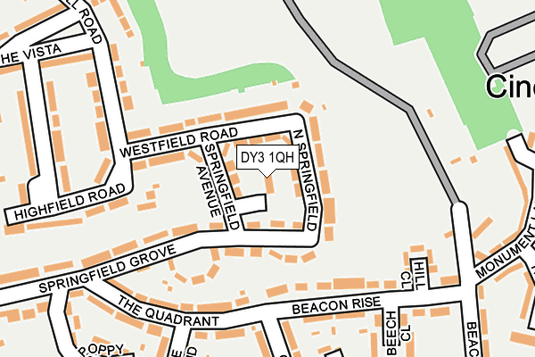 DY3 1QH map - OS OpenMap – Local (Ordnance Survey) DY3 1QH map - OS OpenMap – Local (Ordnance Survey)