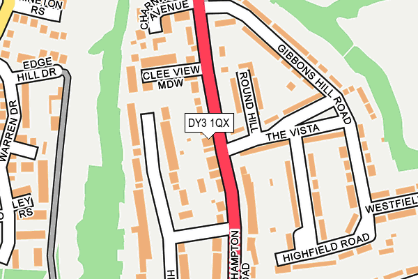 DY3 1QX map - OS OpenMap – Local (Ordnance Survey) DY3 1QX map - OS OpenMap – Local (Ordnance Survey)