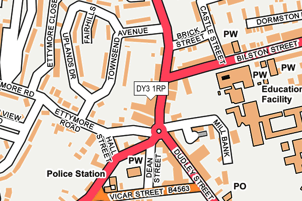 DY3 1RP map - OS OpenMap – Local (Ordnance Survey)