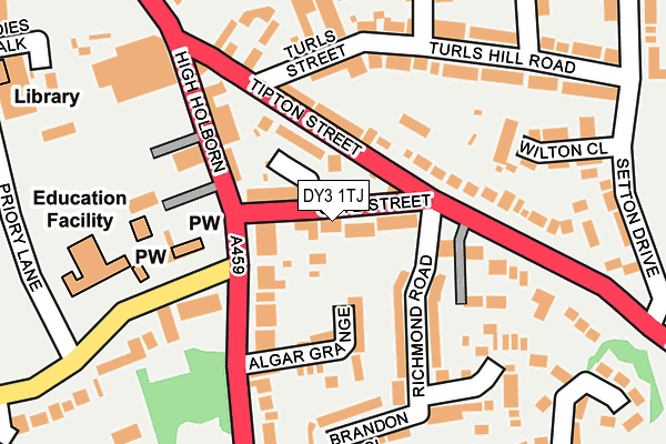 DY3 1TJ map - OS OpenMap – Local (Ordnance Survey) DY3 1TJ map - OS OpenMap – Local (Ordnance Survey)