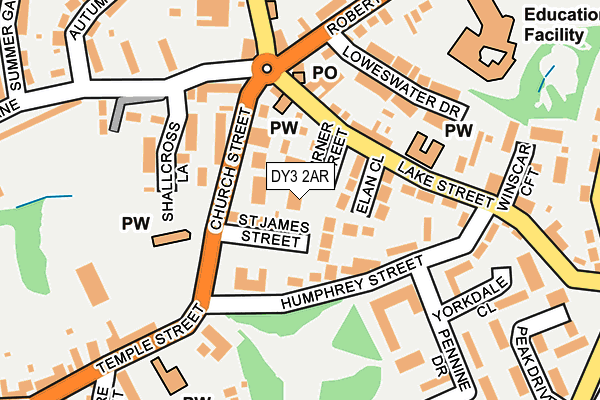 DY3 2AR map - OS OpenMap – Local (Ordnance Survey) DY3 2AR map - OS OpenMap – Local (Ordnance Survey)