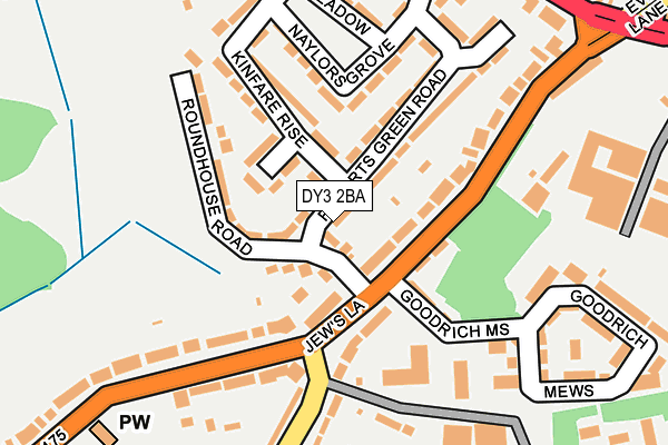 DY3 2BA map - OS OpenMap – Local (Ordnance Survey) DY3 2BA map - OS OpenMap – Local (Ordnance Survey)
