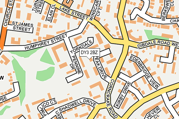 DY3 2BZ map - OS OpenMap – Local (Ordnance Survey) DY3 2BZ map - OS OpenMap – Local (Ordnance Survey)