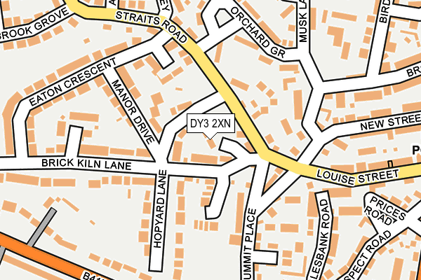 DY3 2XN map - OS OpenMap – Local (Ordnance Survey) DY3 2XN map - OS OpenMap – Local (Ordnance Survey)