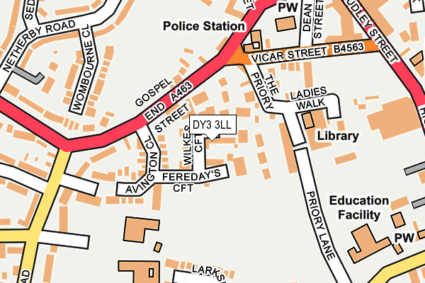 DY3 3LL map - OS OpenMap – Local (Ordnance Survey) DY3 3LL map - OS OpenMap – Local (Ordnance Survey)