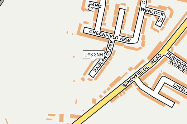 DY3 3NH map - OS OpenMap – Local (Ordnance Survey) DY3 3NH map - OS OpenMap – Local (Ordnance Survey)