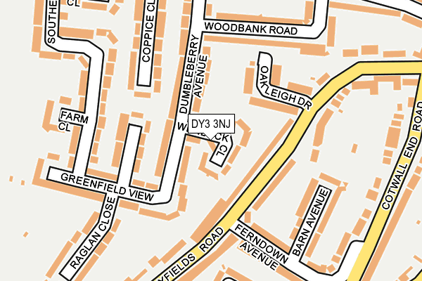 DY3 3NJ map - OS OpenMap – Local (Ordnance Survey) DY3 3NJ map - OS OpenMap – Local (Ordnance Survey)