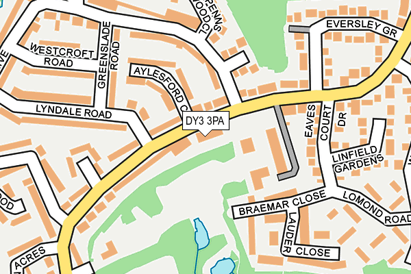 DY3 3PA map - OS OpenMap – Local (Ordnance Survey) DY3 3PA map - OS OpenMap – Local (Ordnance Survey)