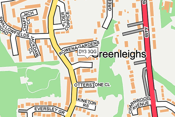 DY3 3QG map - OS OpenMap – Local (Ordnance Survey) DY3 3QG map - OS OpenMap – Local (Ordnance Survey)