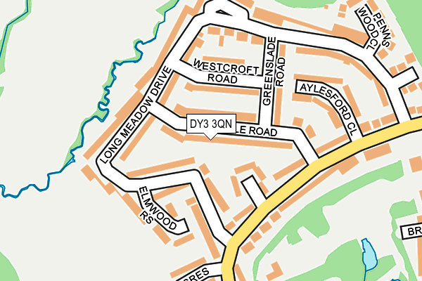DY3 3QN map - OS OpenMap – Local (Ordnance Survey) DY3 3QN map - OS OpenMap – Local (Ordnance Survey)