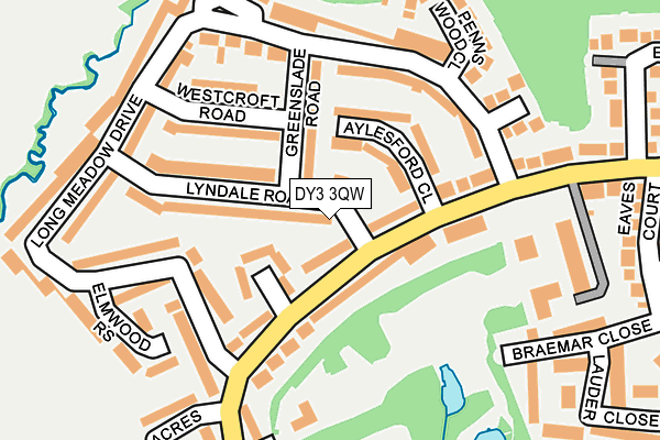 DY3 3QW map - OS OpenMap – Local (Ordnance Survey) DY3 3QW map - OS OpenMap – Local (Ordnance Survey)