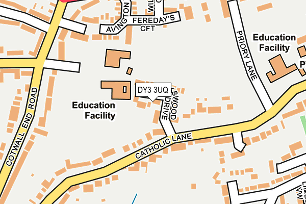 DY3 3UQ map - OS OpenMap – Local (Ordnance Survey) DY3 3UQ map - OS OpenMap – Local (Ordnance Survey)
