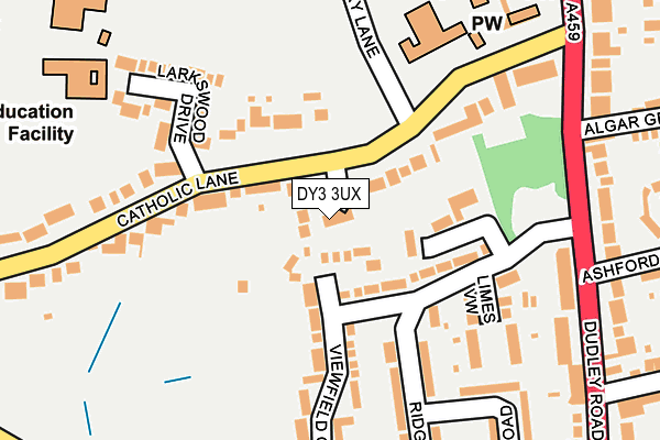 DY3 3UX map - OS OpenMap – Local (Ordnance Survey) DY3 3UX map - OS OpenMap – Local (Ordnance Survey)