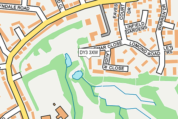 DY3 3XW map - OS OpenMap – Local (Ordnance Survey) DY3 3XW map - OS OpenMap – Local (Ordnance Survey)