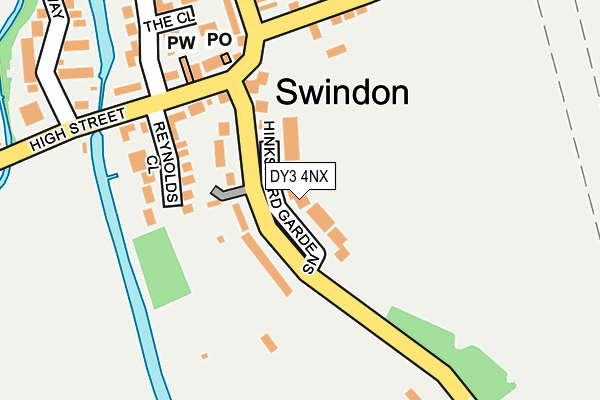 DY3 4NX map - OS OpenMap – Local (Ordnance Survey)