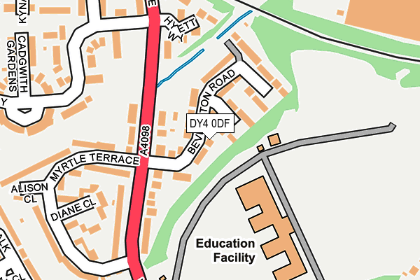 DY4 0DF map - OS OpenMap – Local (Ordnance Survey) DY4 0DF map - OS OpenMap – Local (Ordnance Survey)