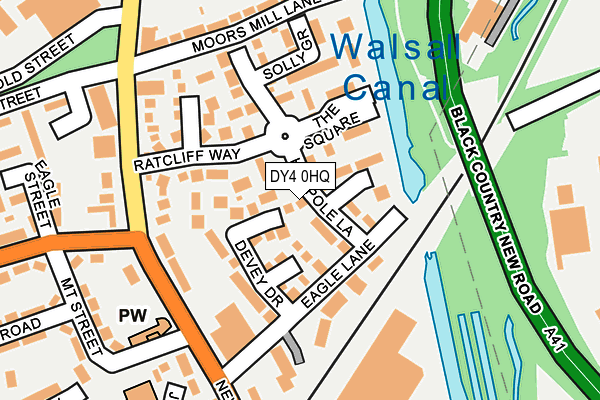 DY4 0HQ map - OS OpenMap – Local (Ordnance Survey)