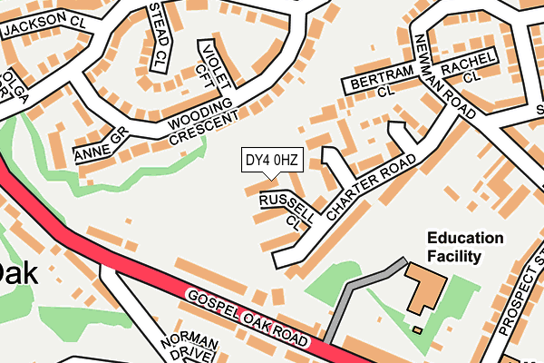 DY4 0HZ map - OS OpenMap – Local (Ordnance Survey) DY4 0HZ map - OS OpenMap – Local (Ordnance Survey)