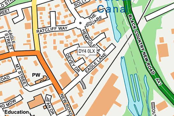 DY4 0LX map - OS OpenMap – Local (Ordnance Survey) DY4 0LX map - OS OpenMap – Local (Ordnance Survey)