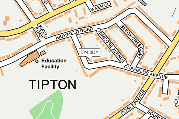 DY4 0QY map - OS OpenMap – Local (Ordnance Survey) DY4 0QY map - OS OpenMap – Local (Ordnance Survey)