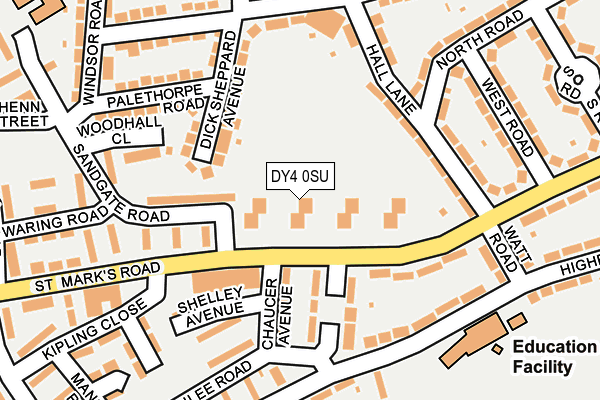 DY4 0SU map - OS OpenMap – Local (Ordnance Survey) DY4 0SU map - OS OpenMap – Local (Ordnance Survey)
