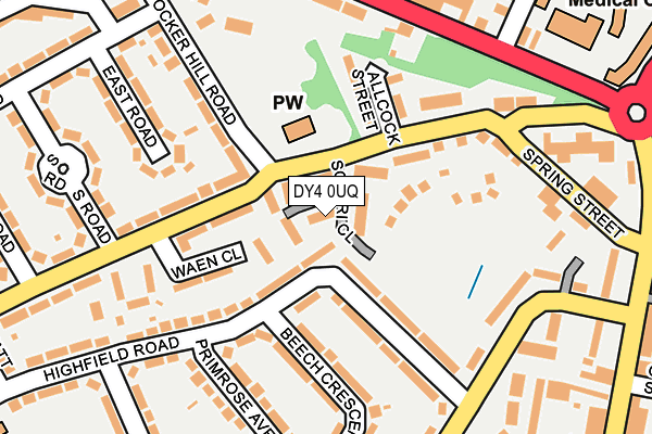 DY4 0UQ map - OS OpenMap – Local (Ordnance Survey)