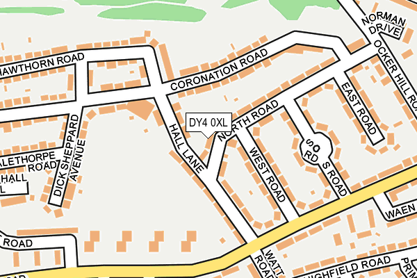 DY4 0XL map - OS OpenMap – Local (Ordnance Survey) DY4 0XL map - OS OpenMap – Local (Ordnance Survey)