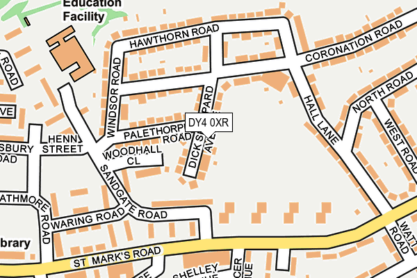 DY4 0XR map - OS OpenMap – Local (Ordnance Survey)